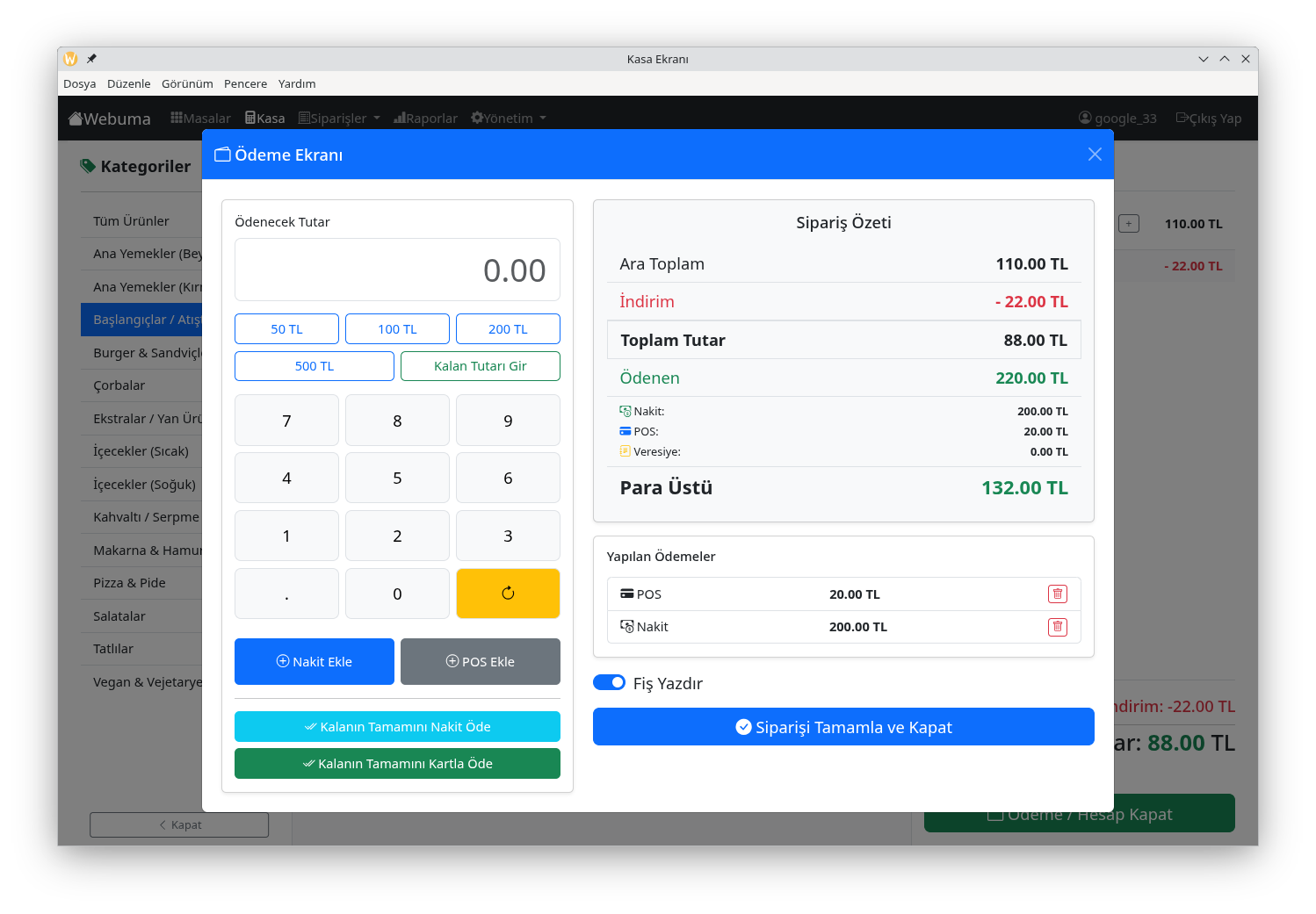 Weblay Pos Ödeme Ekranı